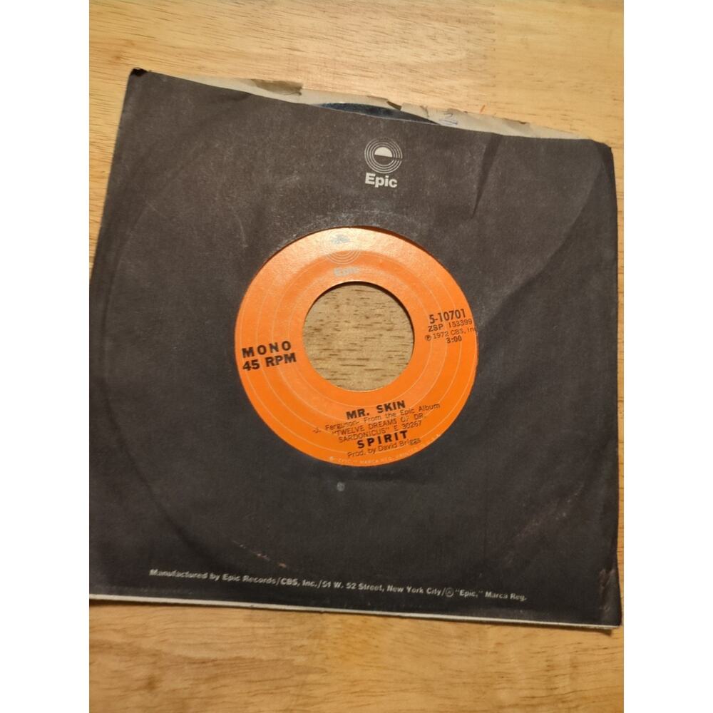 SPIRIT: mr. skin / soldier EPIC 7" Single 45 RPM